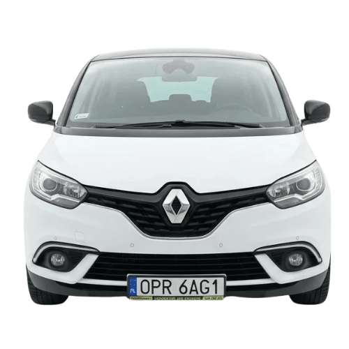 wynajem renault scenic bialy